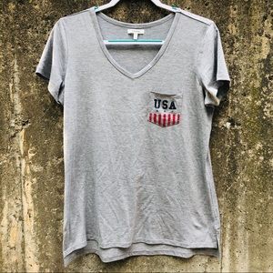 Maurices USA Pocket V-Neck Shirt